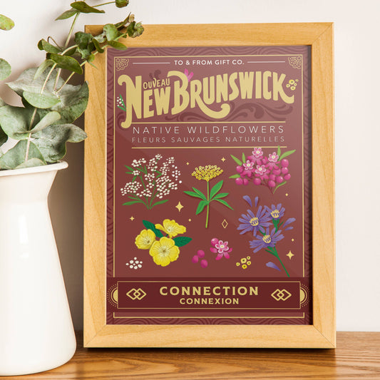 New Brunswick Native Wildflowers Art Print (Connection)