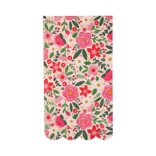 Scalloped Floral Dinner Napkin