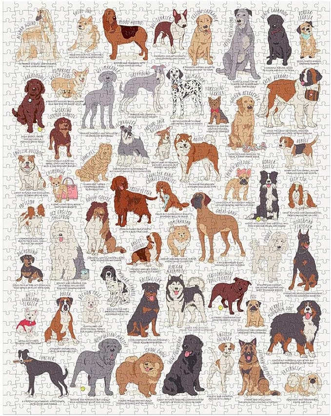 Dog Lover's 1000 Piece Jigsaw Puzzle