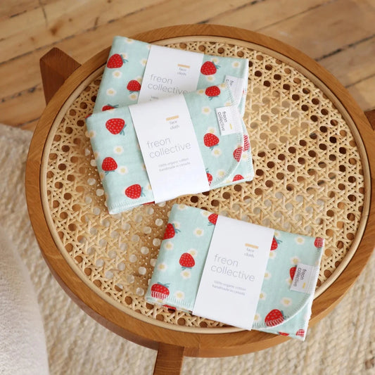 Strawberry Face Cloth by Freon Collective