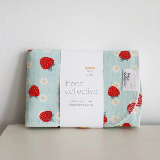 Strawberry Face Cloth by Freon Collective