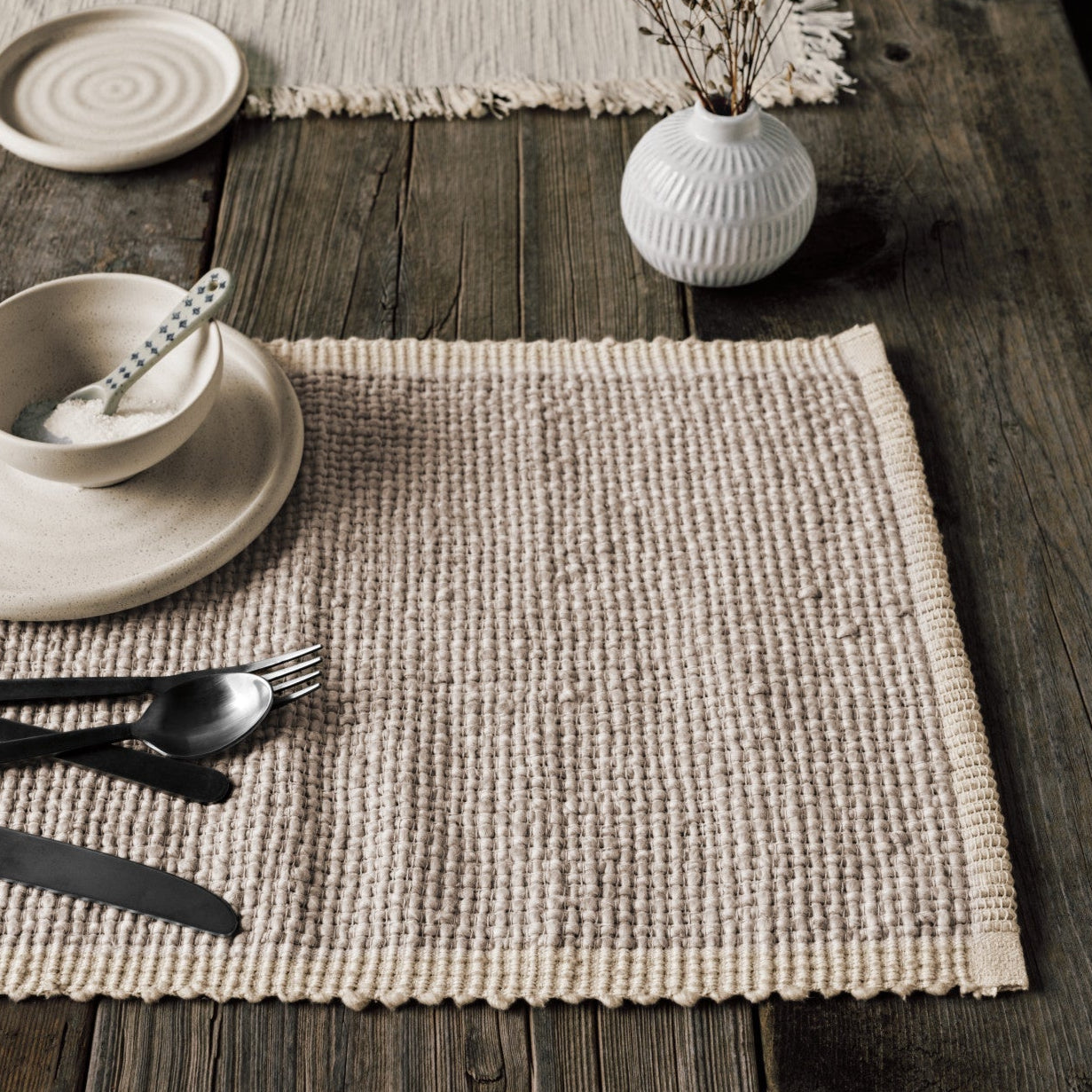 Lattice Placemat in Dove Gray