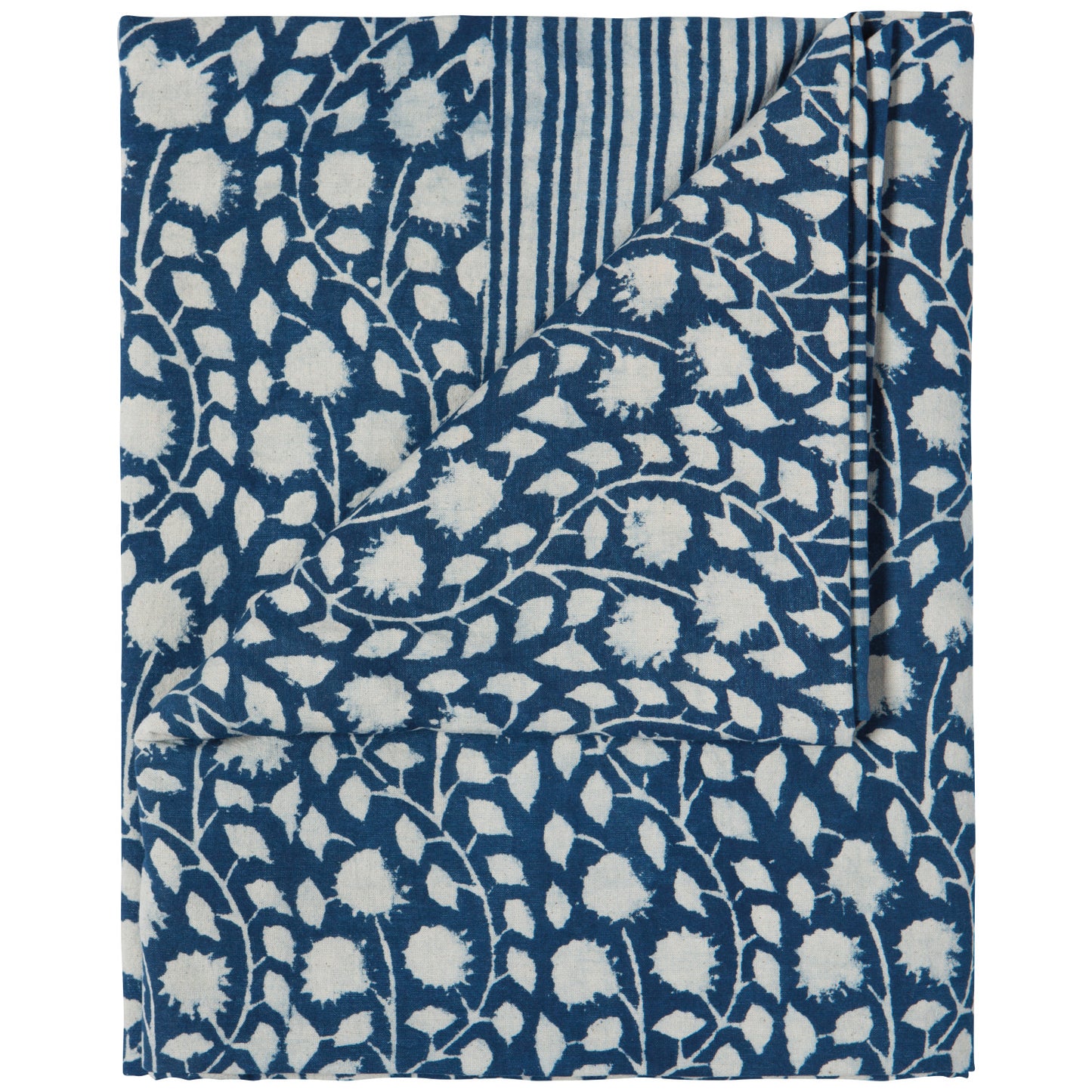 Vinebloom Blockprinted Tablecloth
