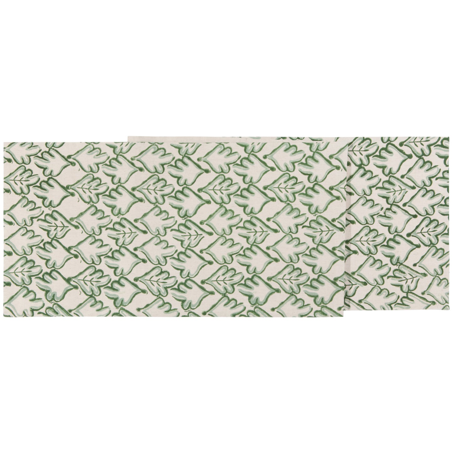 Hedge Block Printed Table Runner, 72 inches