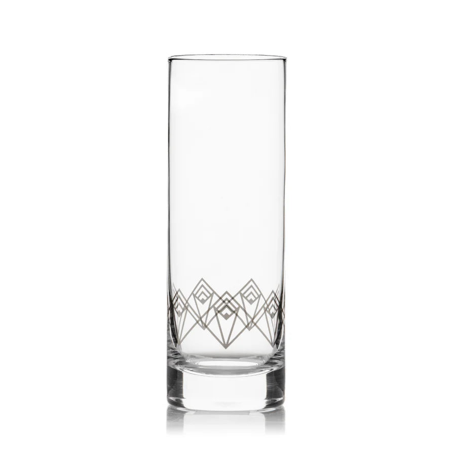 Dream Deco Highball Glass in Gold or Silver