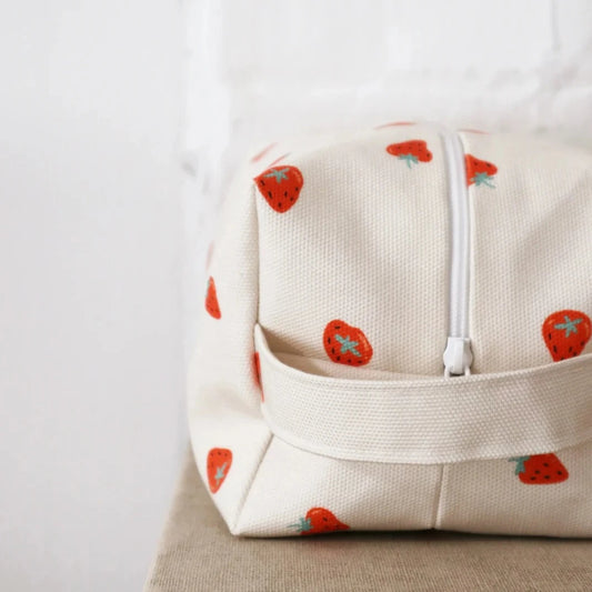Strawberry Makeup Bag—Large