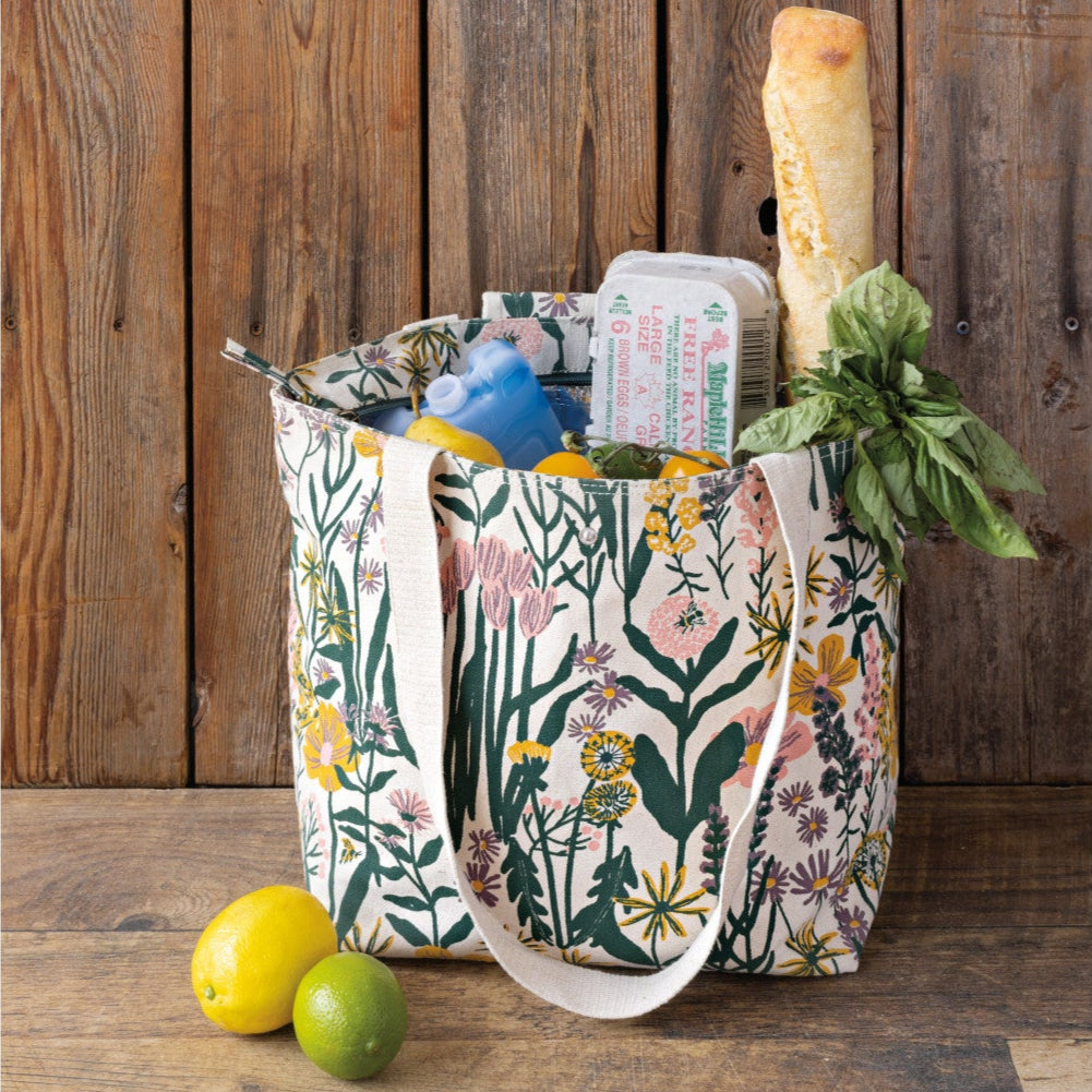 Bees & Blooms Insulated Tote