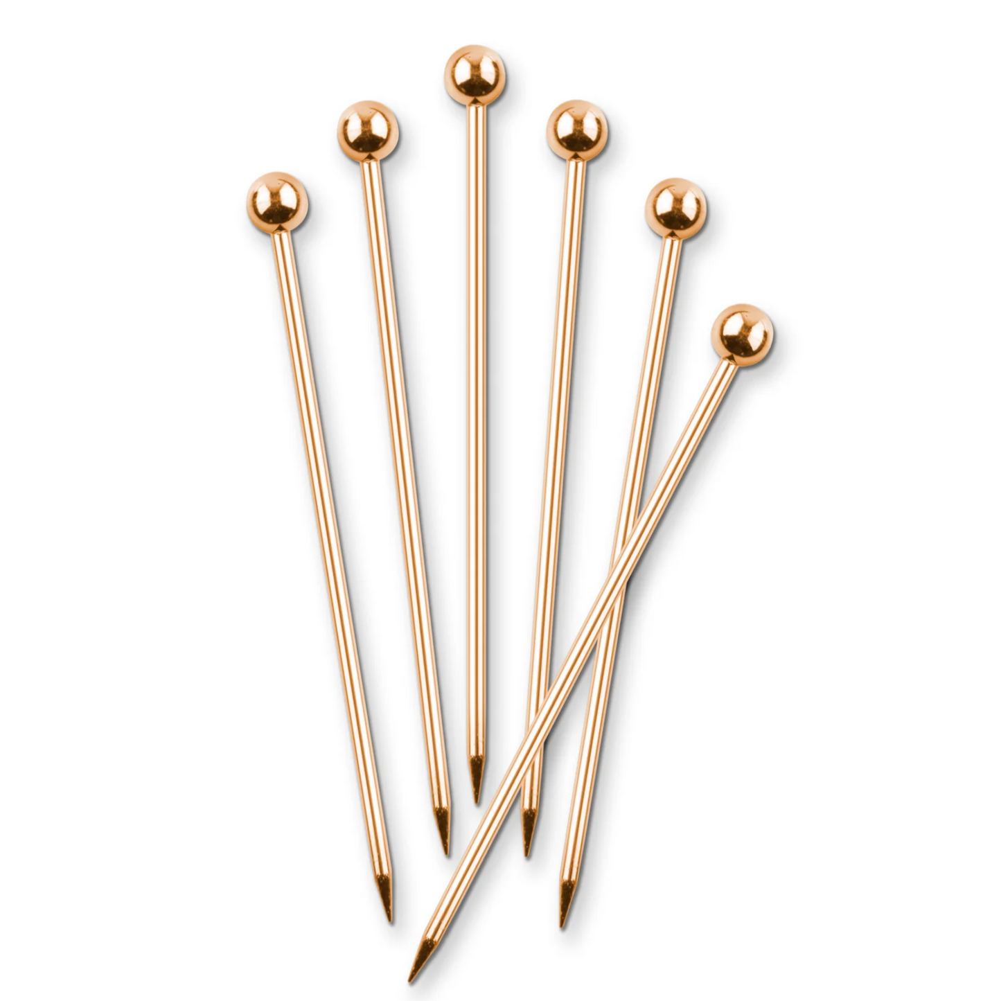 Stainless Steal Cocktail Picks—Set of 6