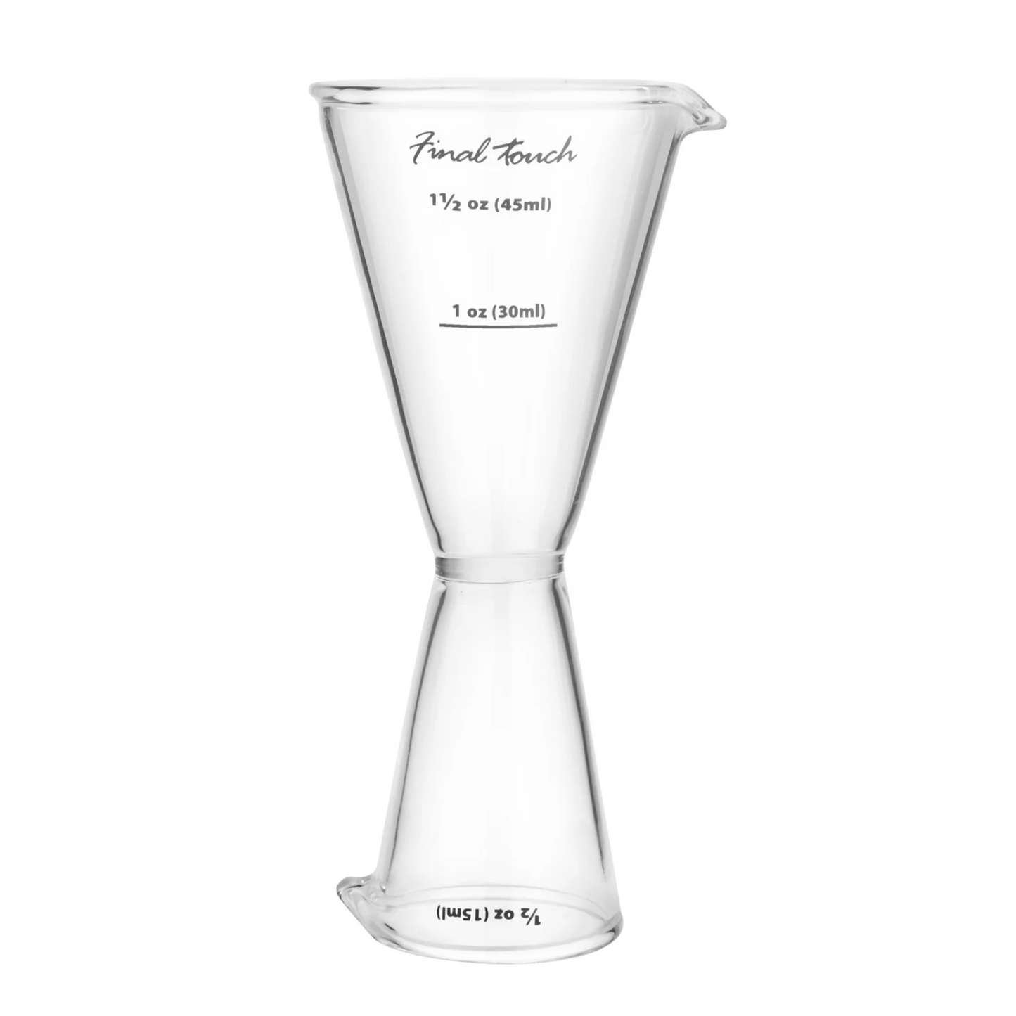 Blown Glass Double Jigger