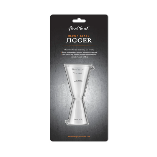 Blown Glass Double Jigger