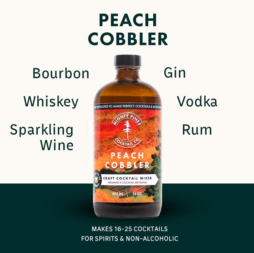Peach Cobbler—Craft Cocktail or Mocktail Mixer