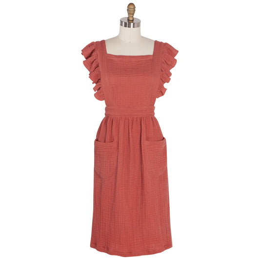Ada Vintage Ruffled Apron