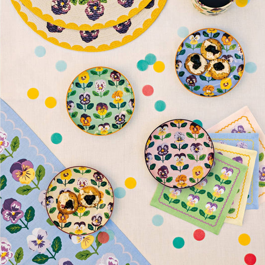 Pansy Appetizer Plates