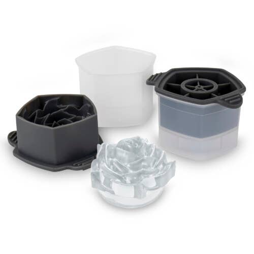 Rose-Shaped Ice Molds—Set of 2
