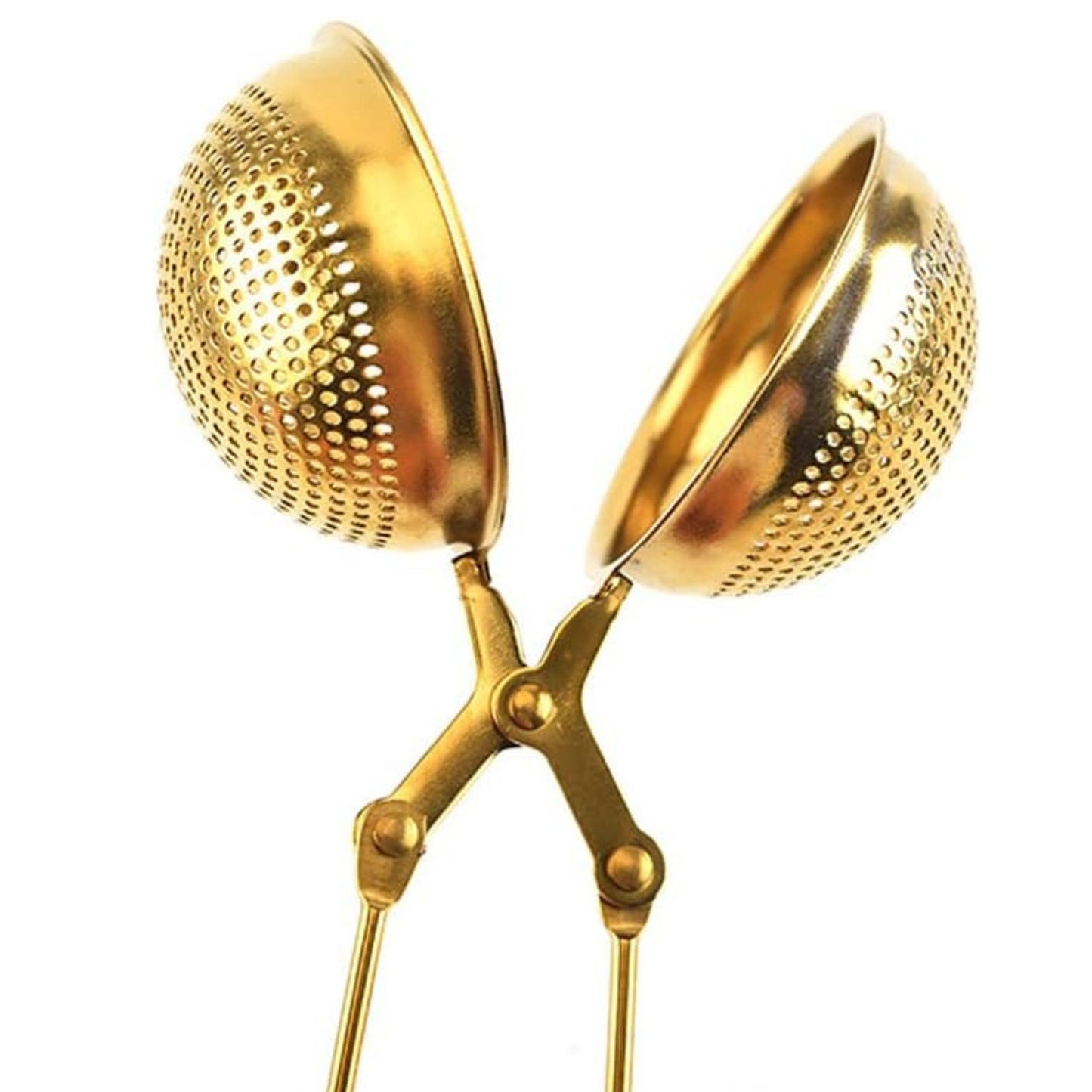 Golden Snap Ball Tea Infuser for Loose Teas