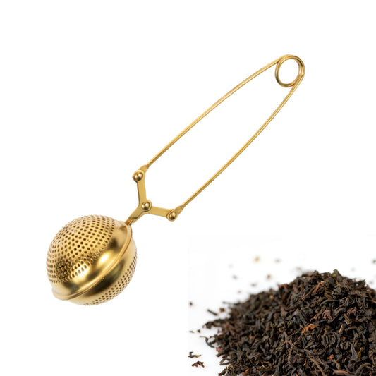 Golden Snap Ball Tea Infuser for Loose Teas