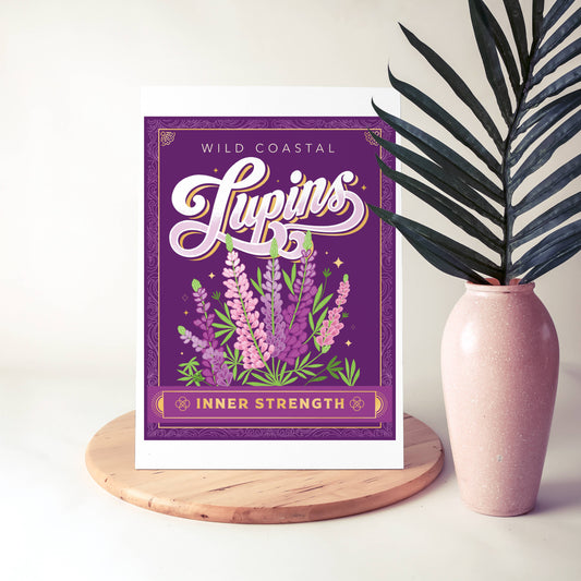 Wild Coastal Lupins—Art Print