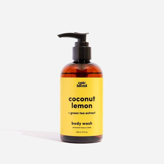 Coconut Lemon Body Wash Vegan: 2oz