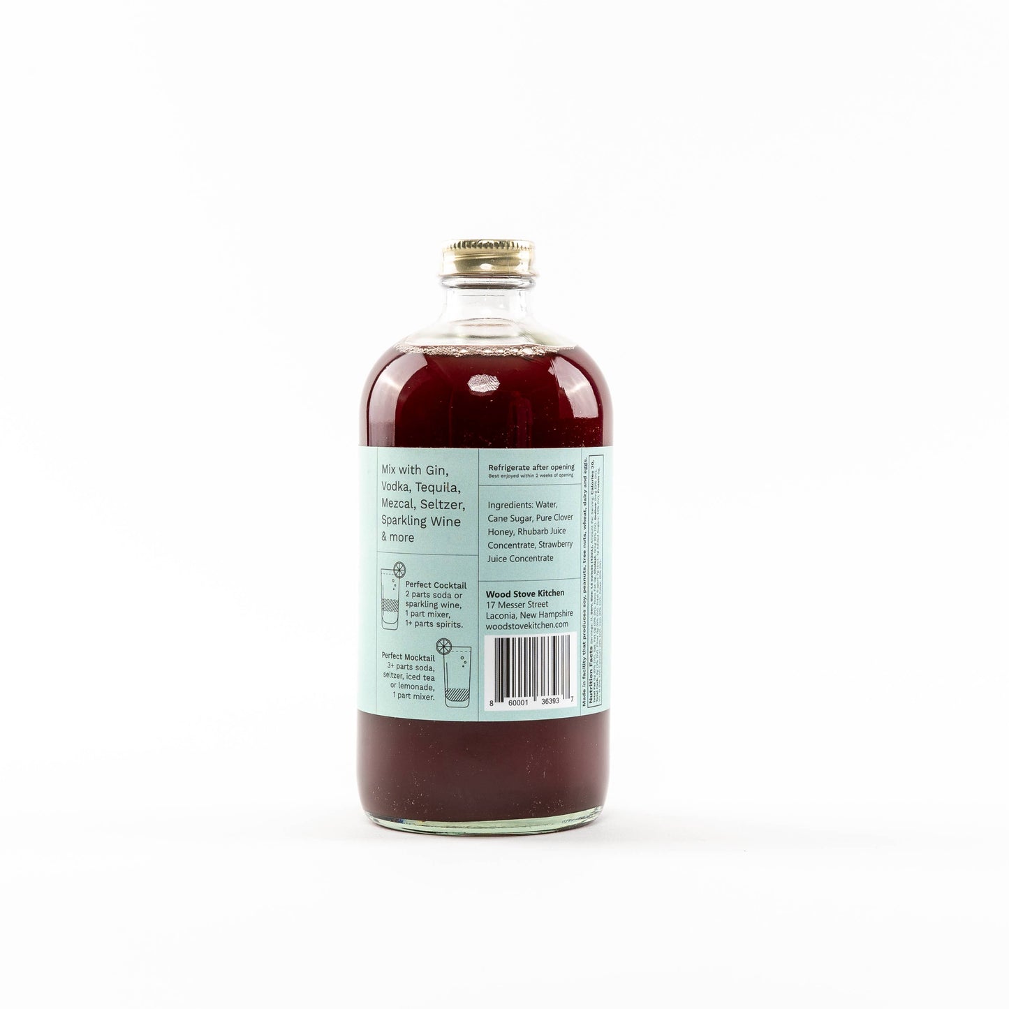 Strawberry & Rhubarb Mixer, 16 fl oz