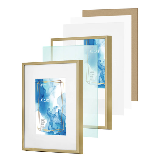 8x10 Aluminum Matted Picture Frame