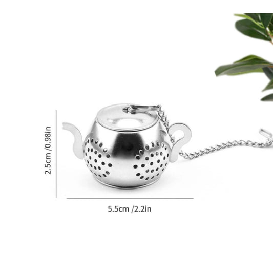 Silver Tea Pot Shaped Tea Infuser