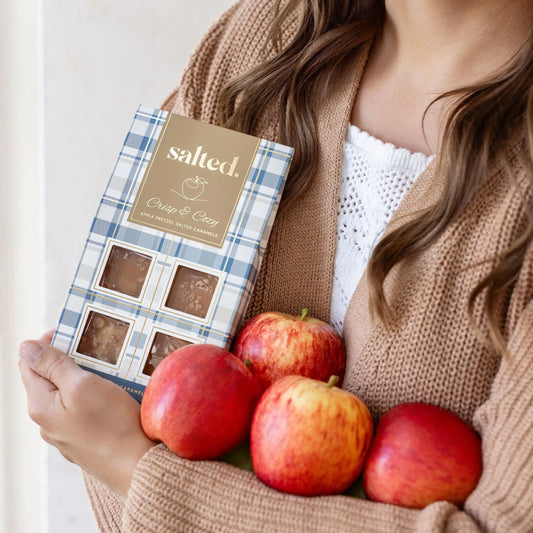 Crisp & Cozy Apple Pretzel Salted Caramels—4 Piece Box