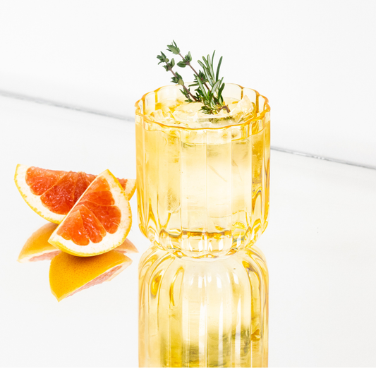Yellow Tumbler Gaia Drinking Glass