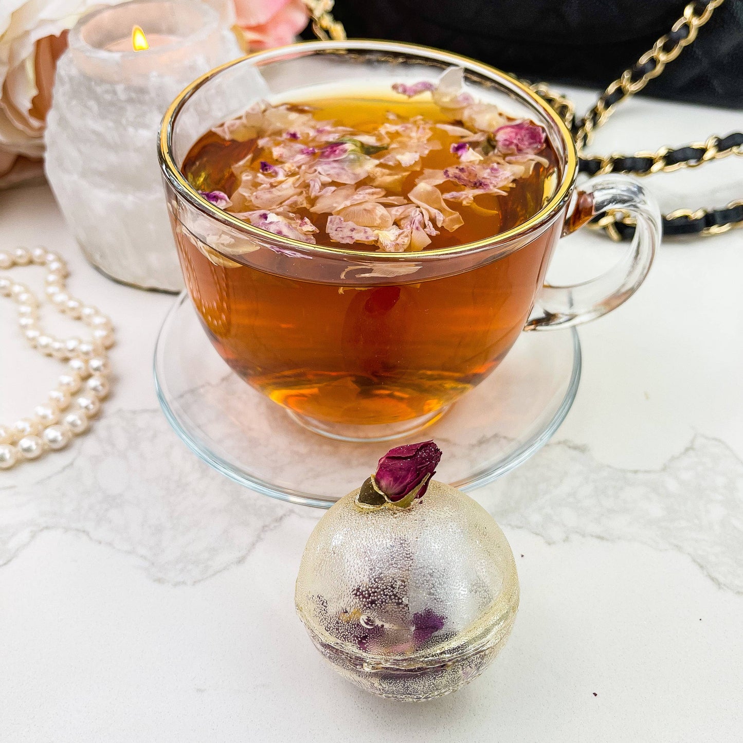 Earl Grey Rose Tea Bomb