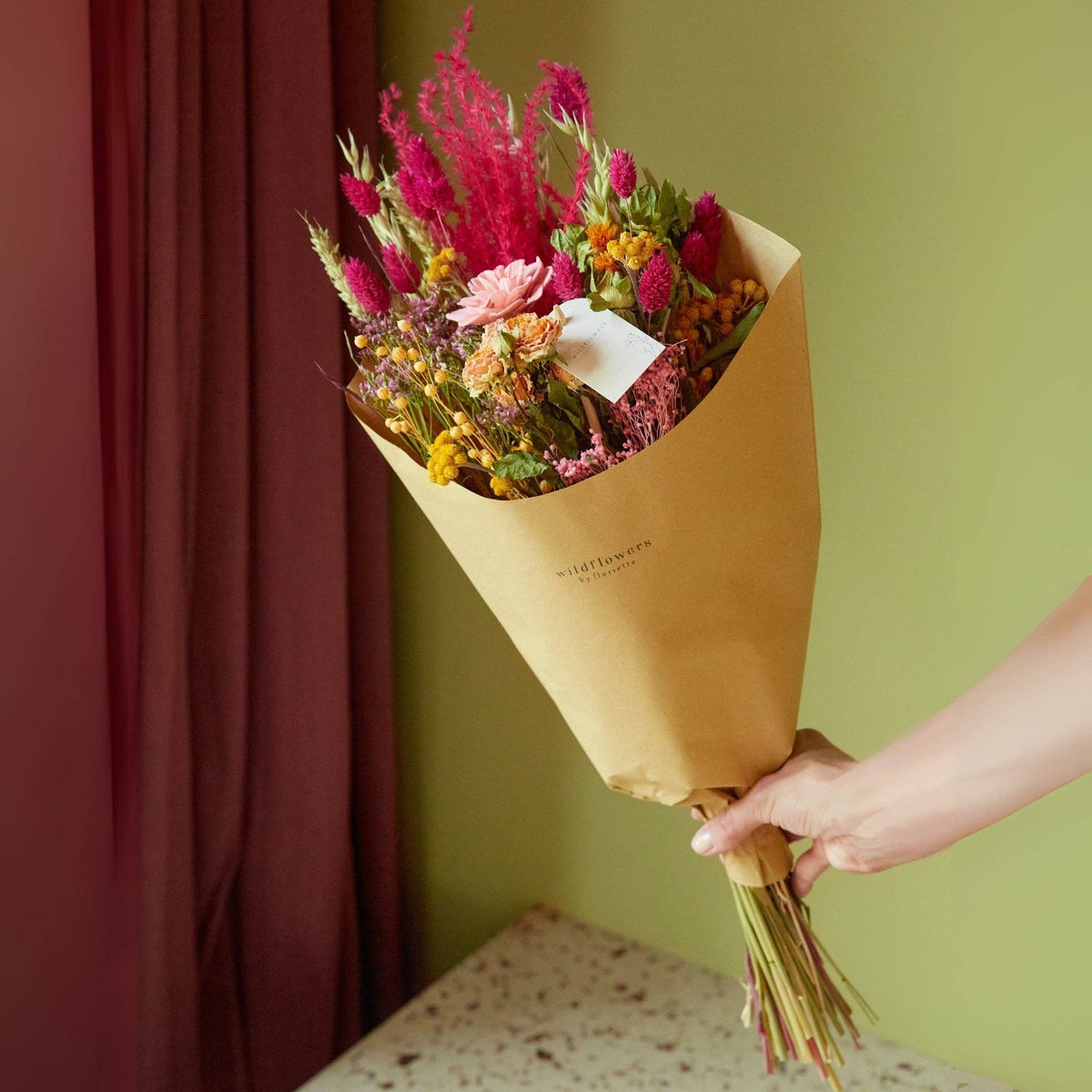 Summer Crush—Medium Dried Flower Bouquet