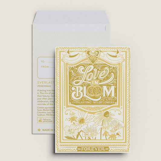 Love in Bloom Wildflowers—Wedding Seed Packet