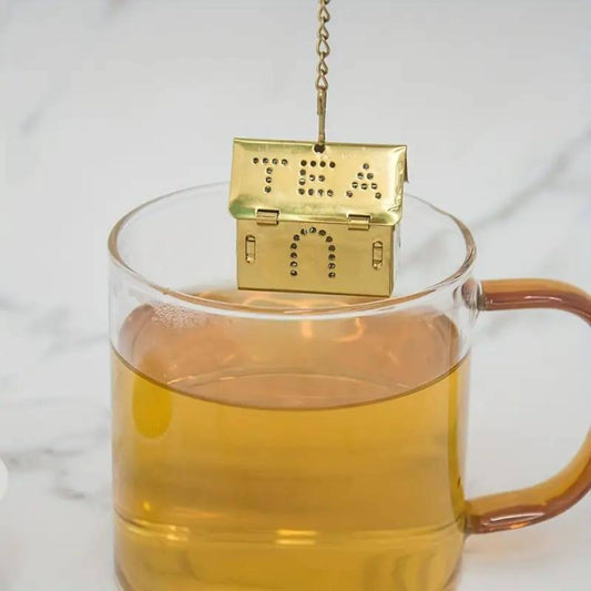 Golden House Tea Infuser: Steep with Style & Elegance