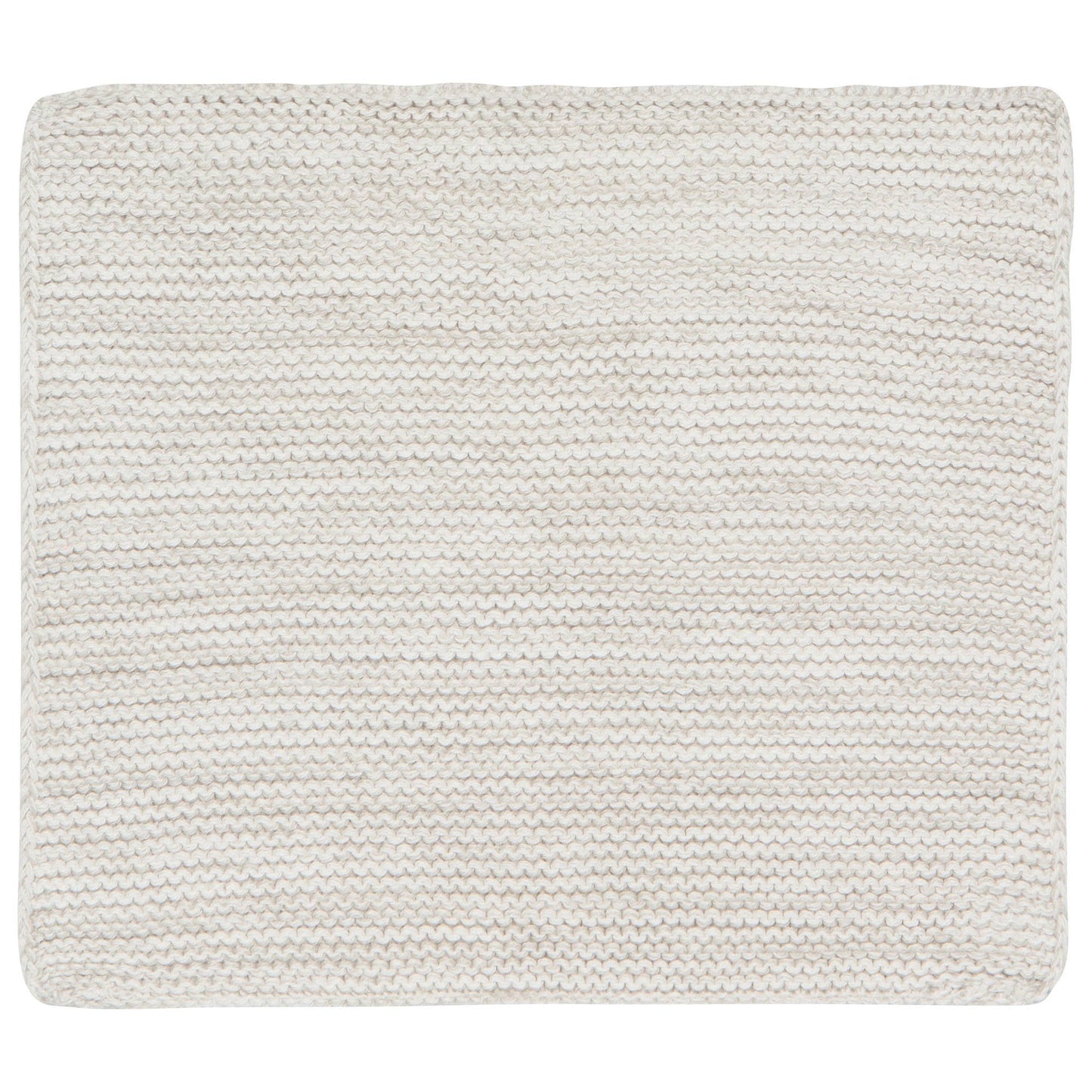 Dove Gray Hand-Knit Cotton Dishcloths–Set of 2