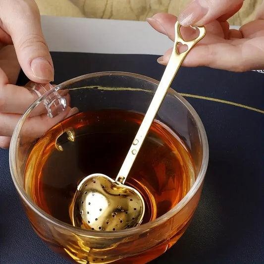 Gold Heart Tea Infuser