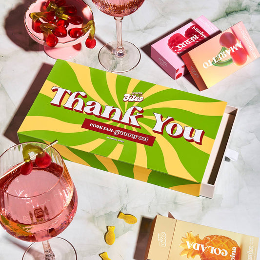 Thank You—Cocktail Flavored Gummy Gift Box—Alcohol-Free