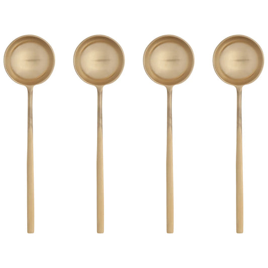Long Spoons - Gold Set of 4