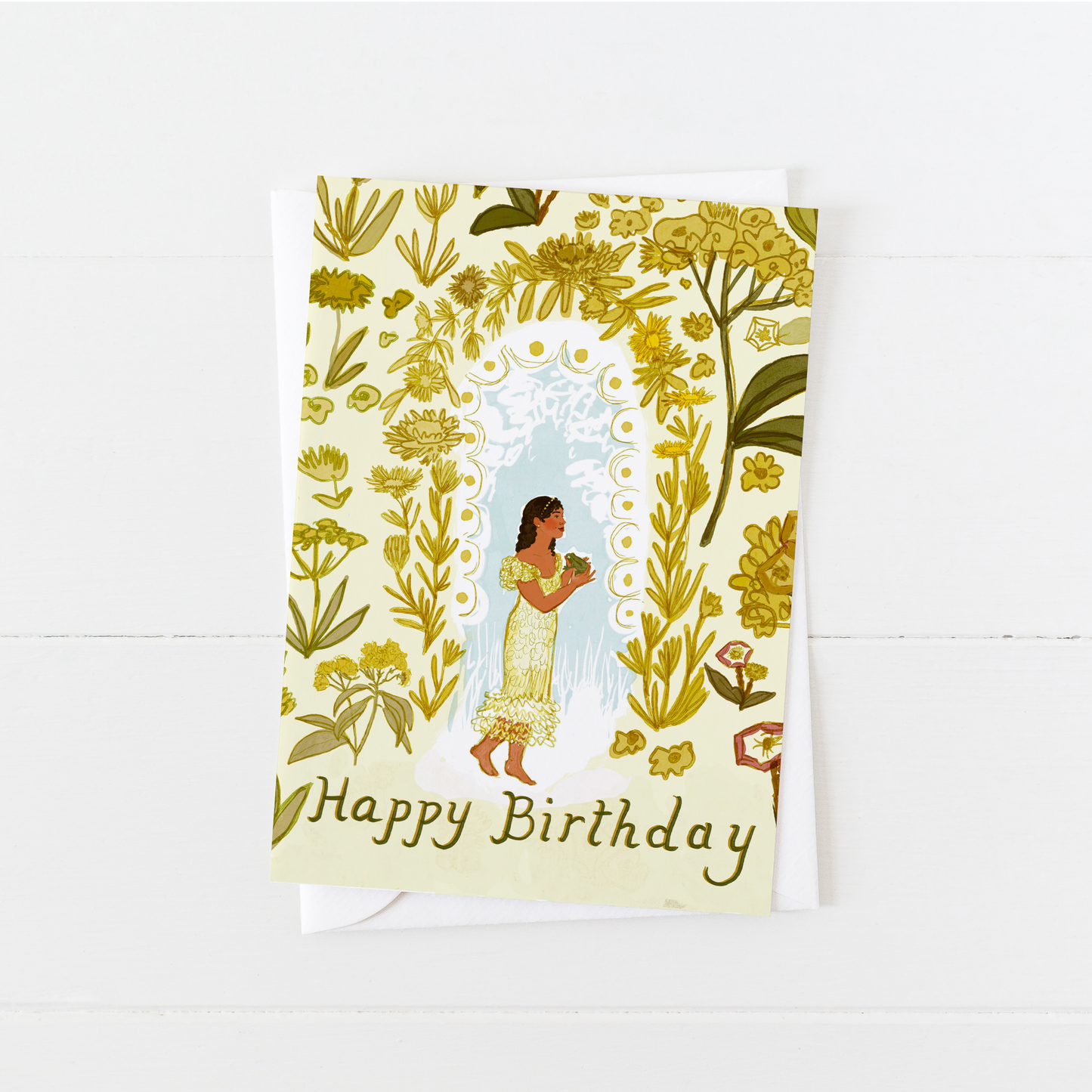 Princess & Frog - Birthday Card