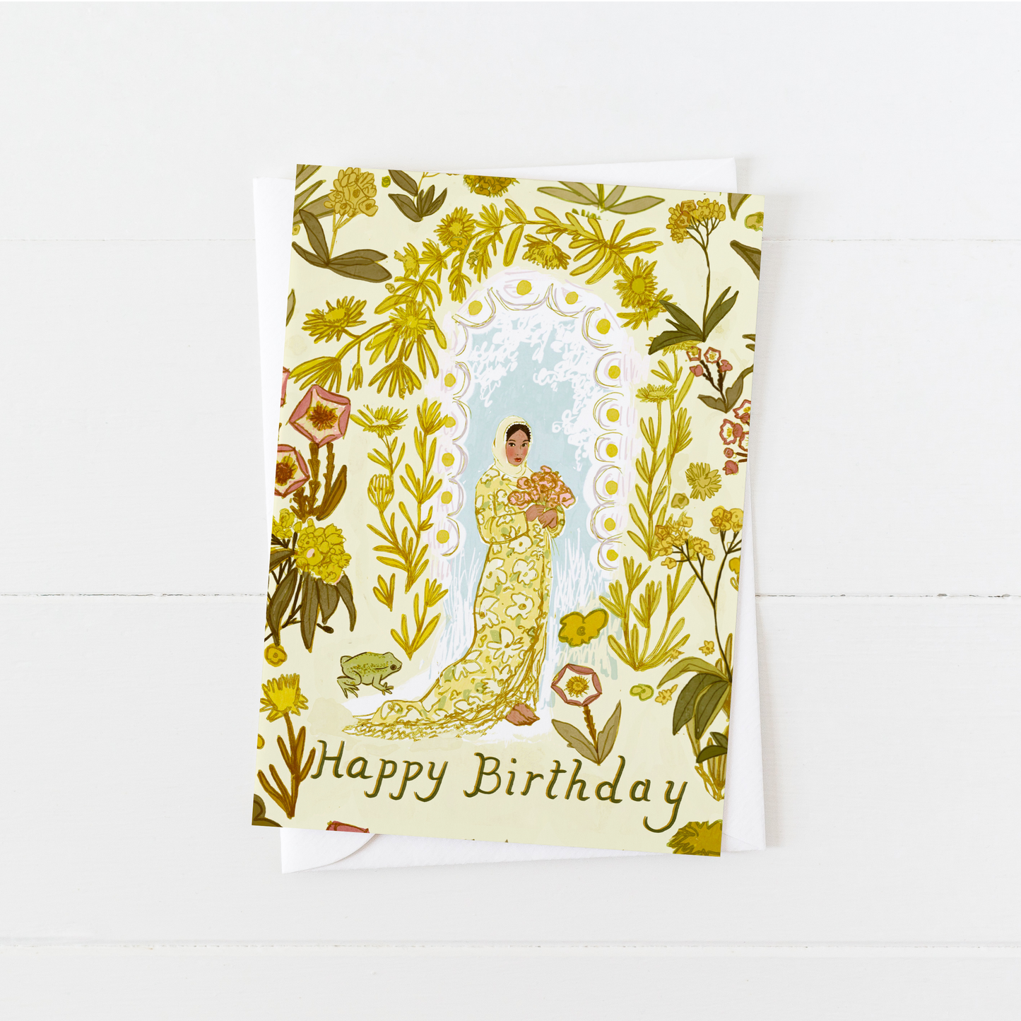 Princess & Frog - Birthday Card