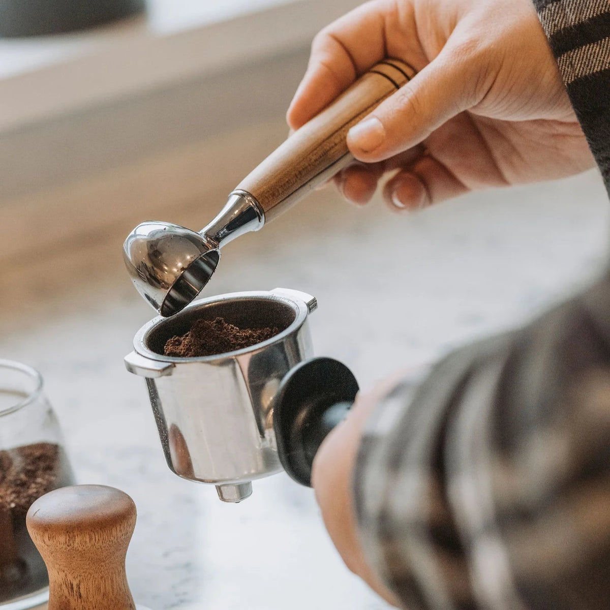Coffee Scoop with Wooden Handle
