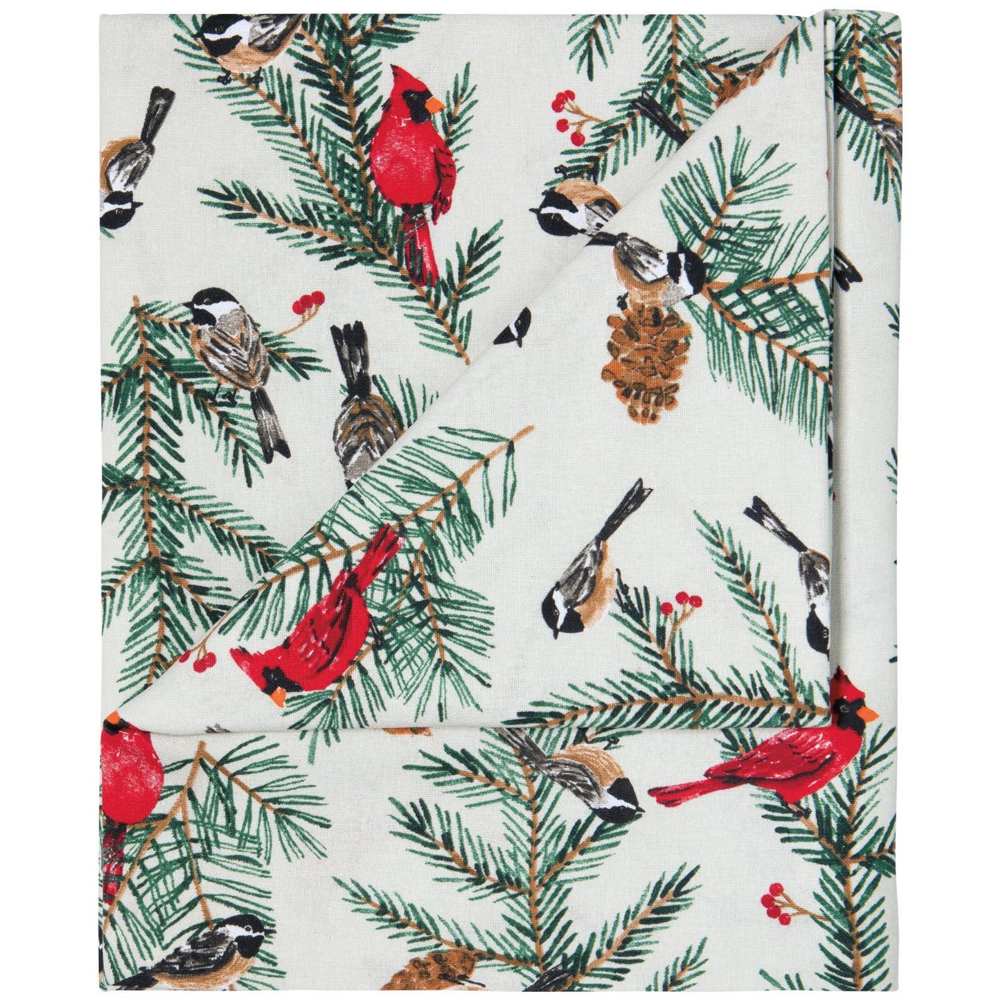Birds & Boughs Christmas Tablecloth—60 X 90 inch