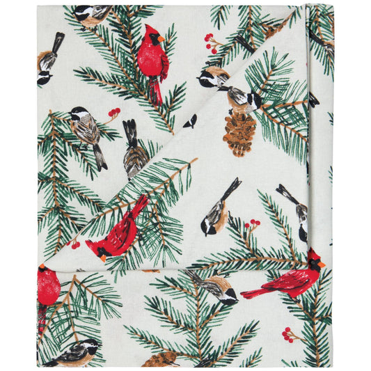 Birds & Boughs Christmas Tablecloth—60 X 90 inch