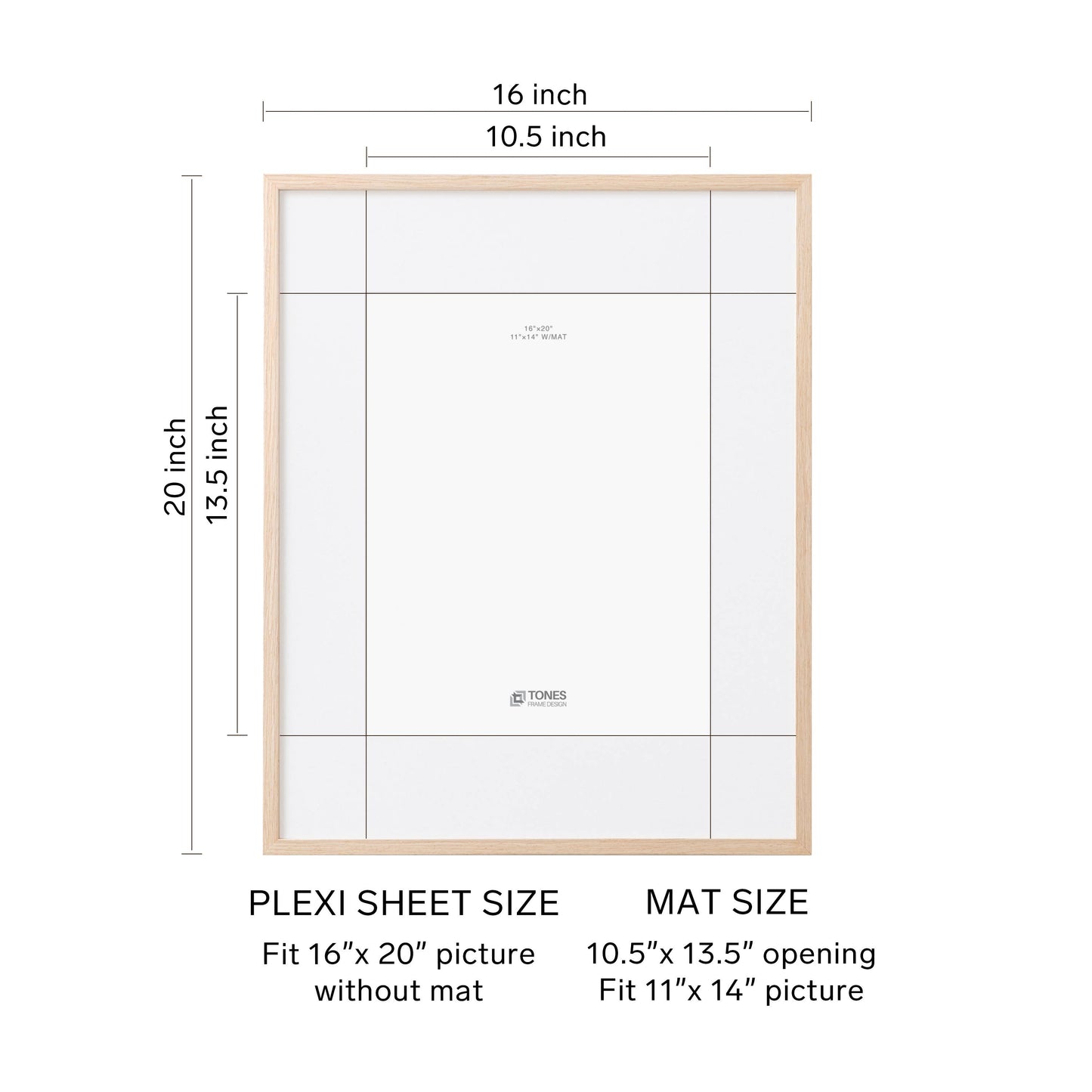 16x20 Dryades Wooden Frame