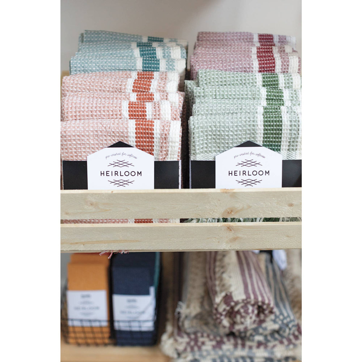 Jade Green Soft Waffle Dishtowel
