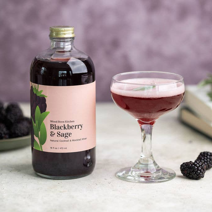 Blackberry & Sage Cocktail Mixer and Mocktail Mixer—16 fl oz