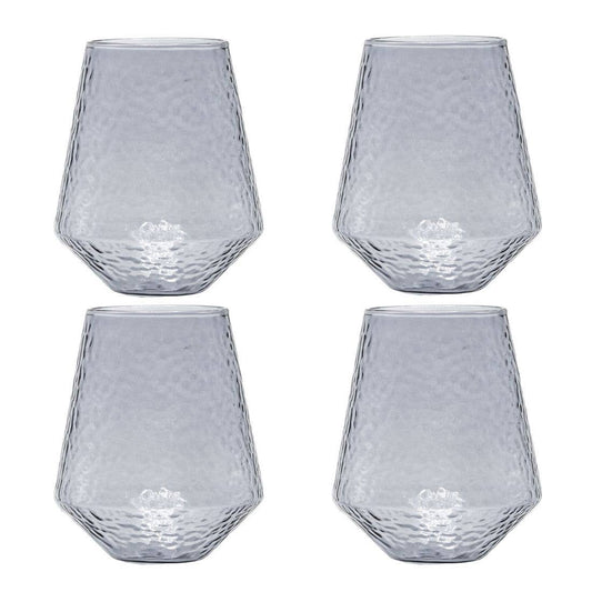 Grey Water Glass—Set of 4.