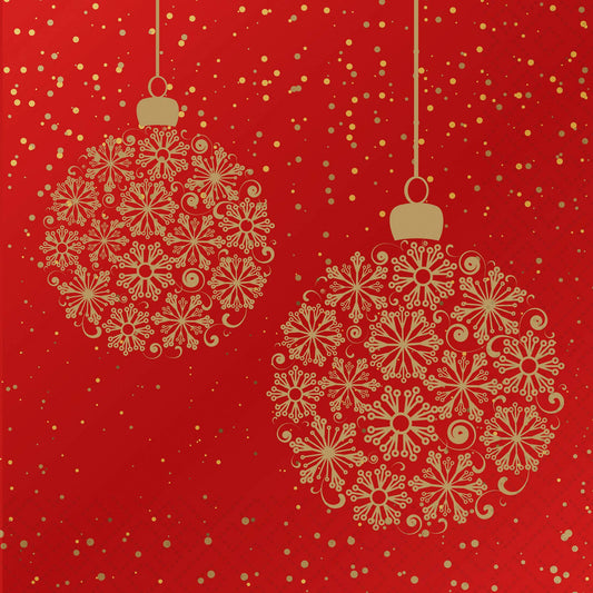 Christmas Baubles Luncheon Napkin
