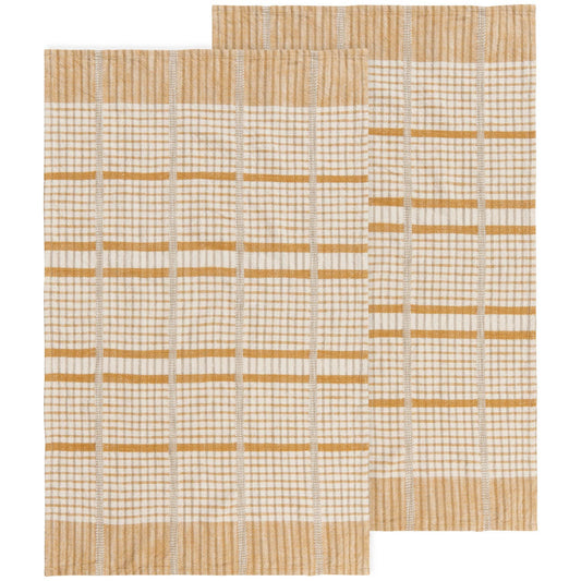 Saffron Finley Check Dishtowels—Set of 2