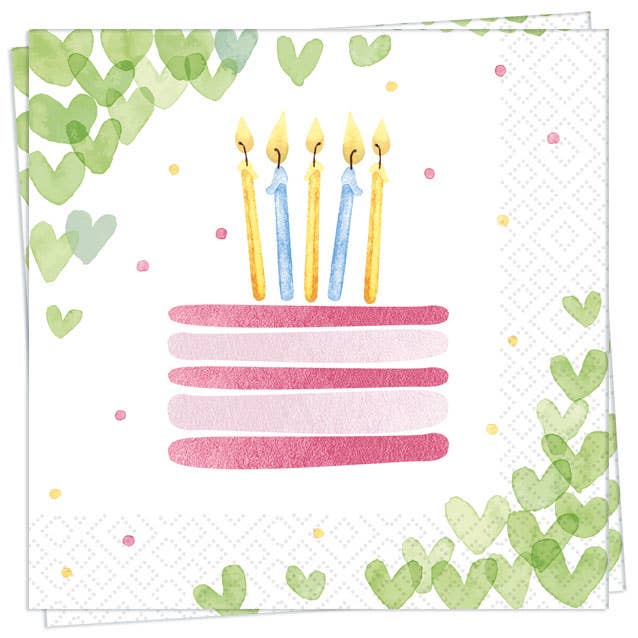 Hearts Luncheon Napkin