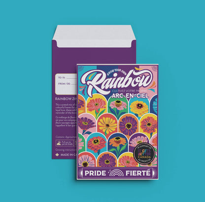 Rainbow Seed Packet (Pride)—Zinnia Flowers