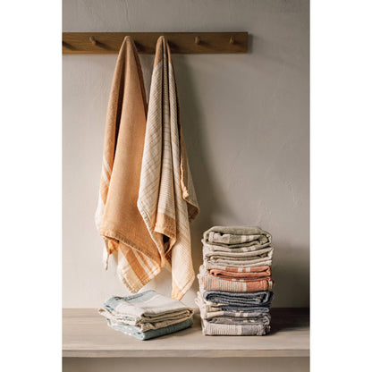 Linea Ochre Woven Dishtowels Set of 2