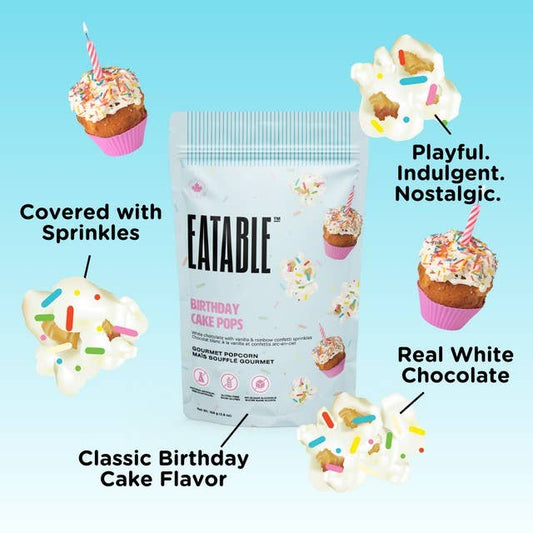 Birthday Cake White Chocolate Rainbow Popcorn